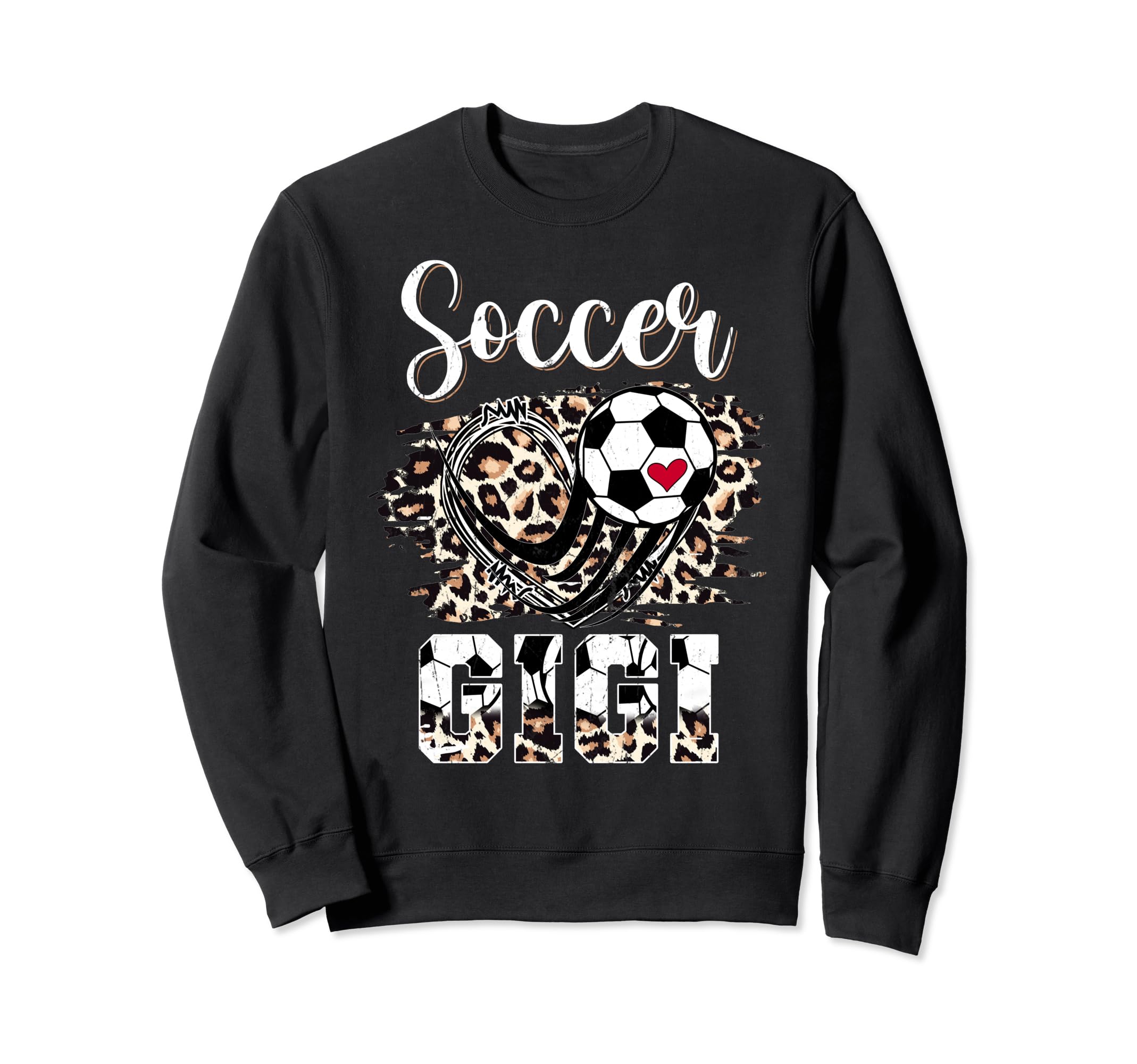 Soccer Gigi Leopard Funny Mothers Sweatshirt - Minimalist Print Men Women