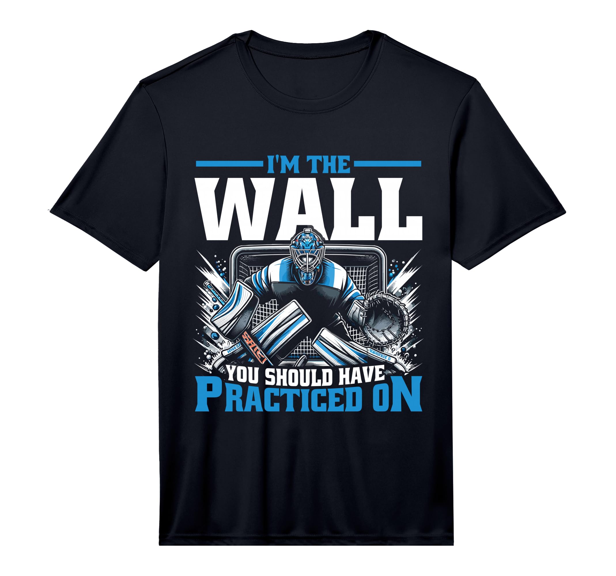 Funny Ice Hockey Goalie Goalkeeper T-Shirt - Graphic Print Unisex