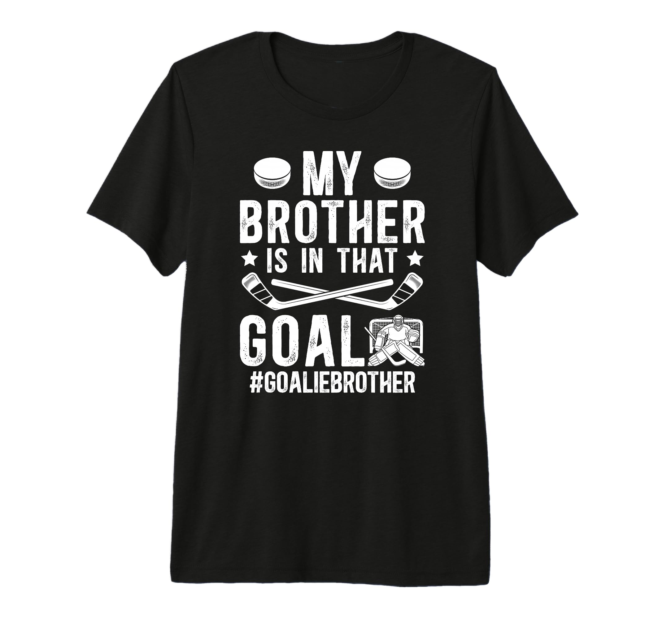 Proud Ice Hockey Goalie Brother T-Shirt - Streetwear Style Men Women