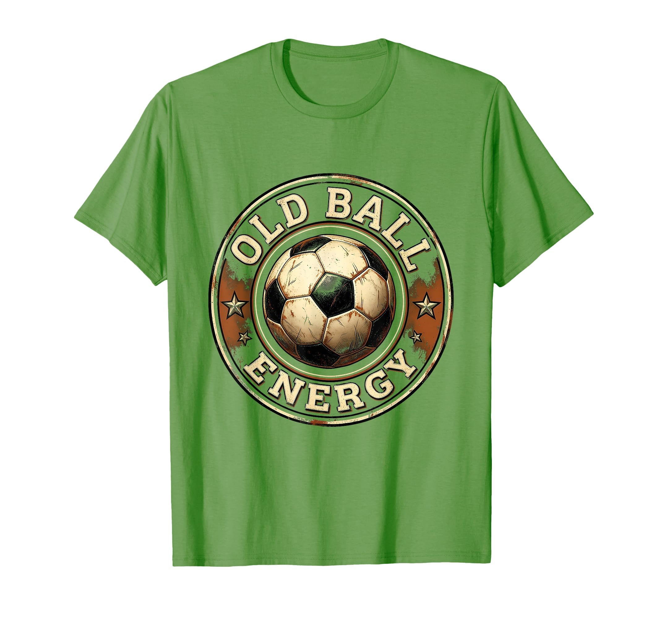 Old Ball Energy Soccer Ball T-Shirt - Minimalist Print Men Women
