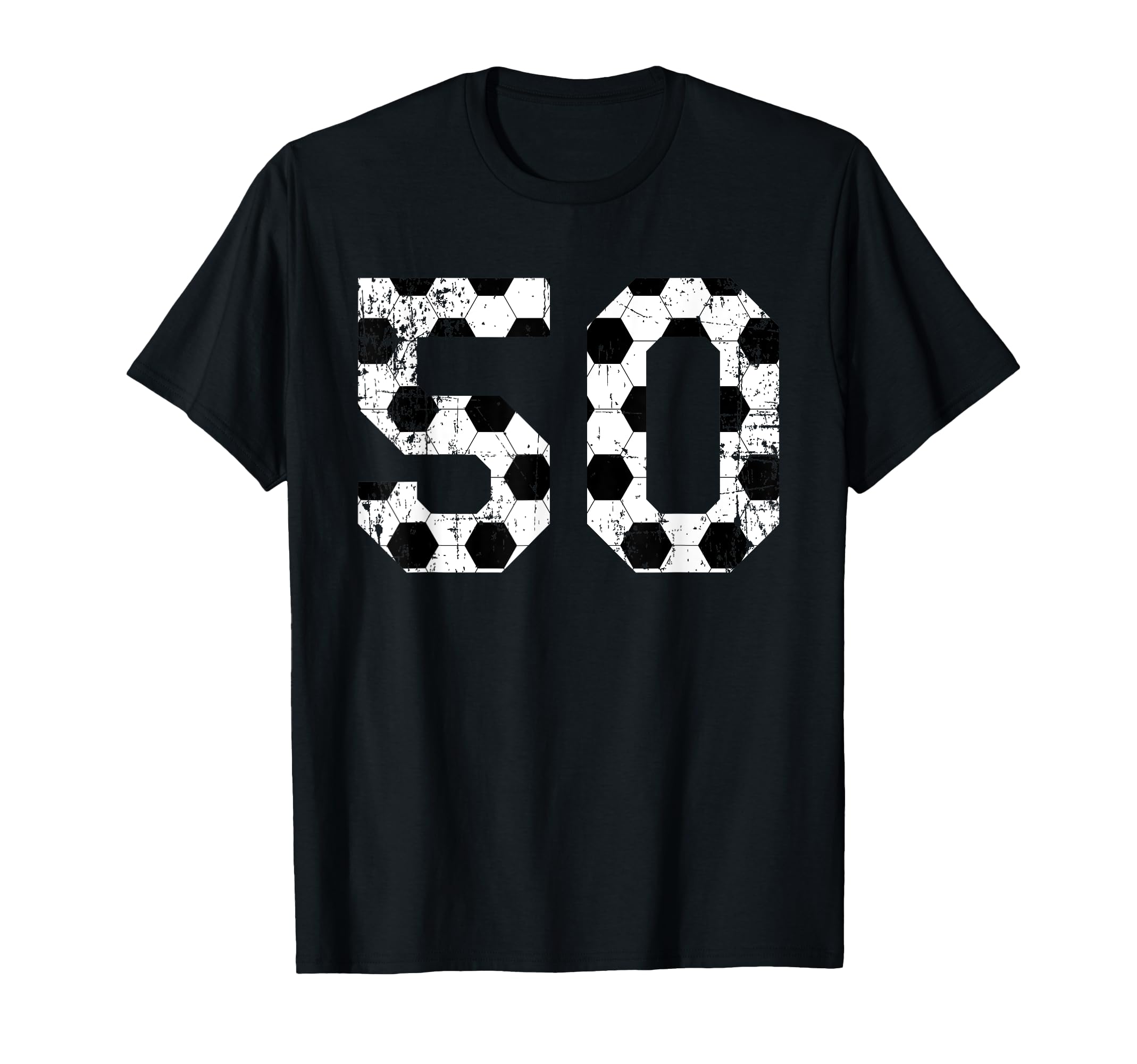 Soccer 50 Jersey Number T-Shirt - Fun Novelty Design Unisex
