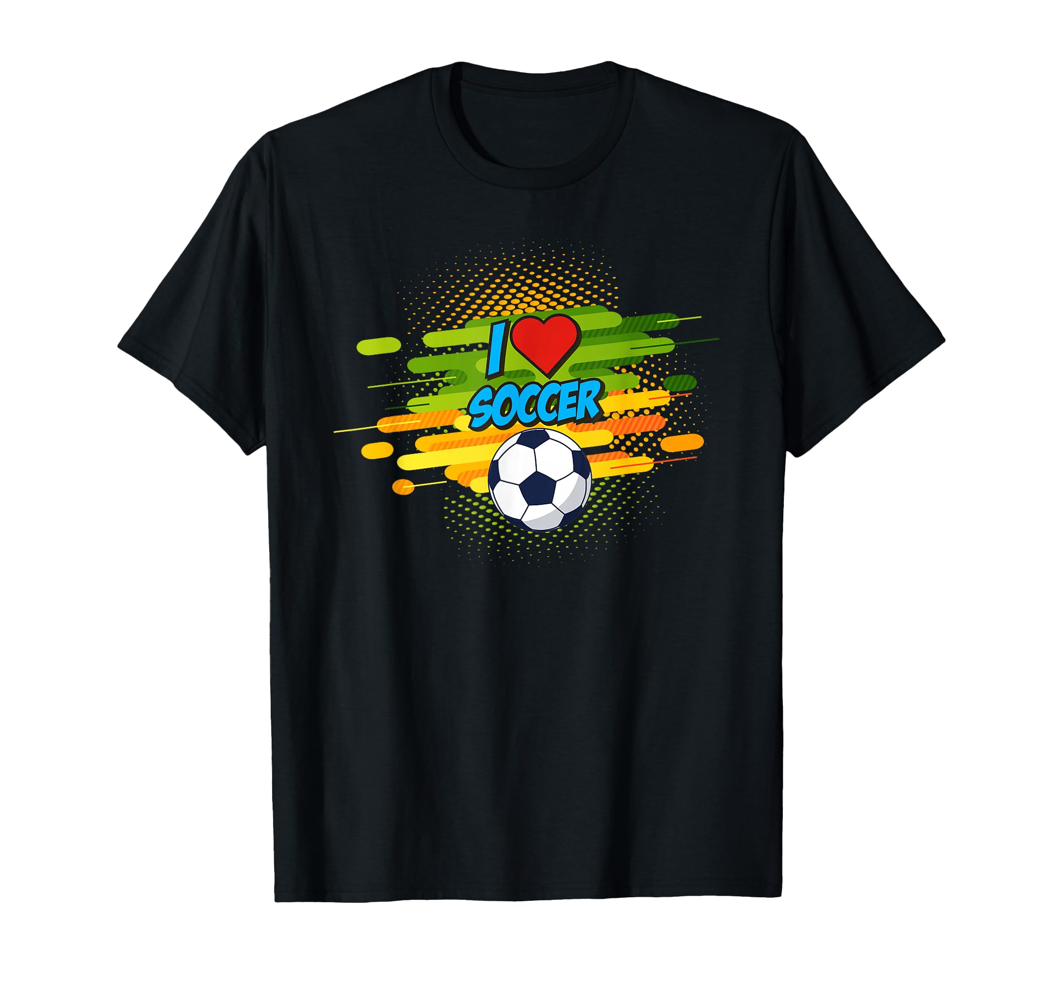 Funny Football I Love Soccer Team T-Shirt - Aesthetic Graphic for Adults