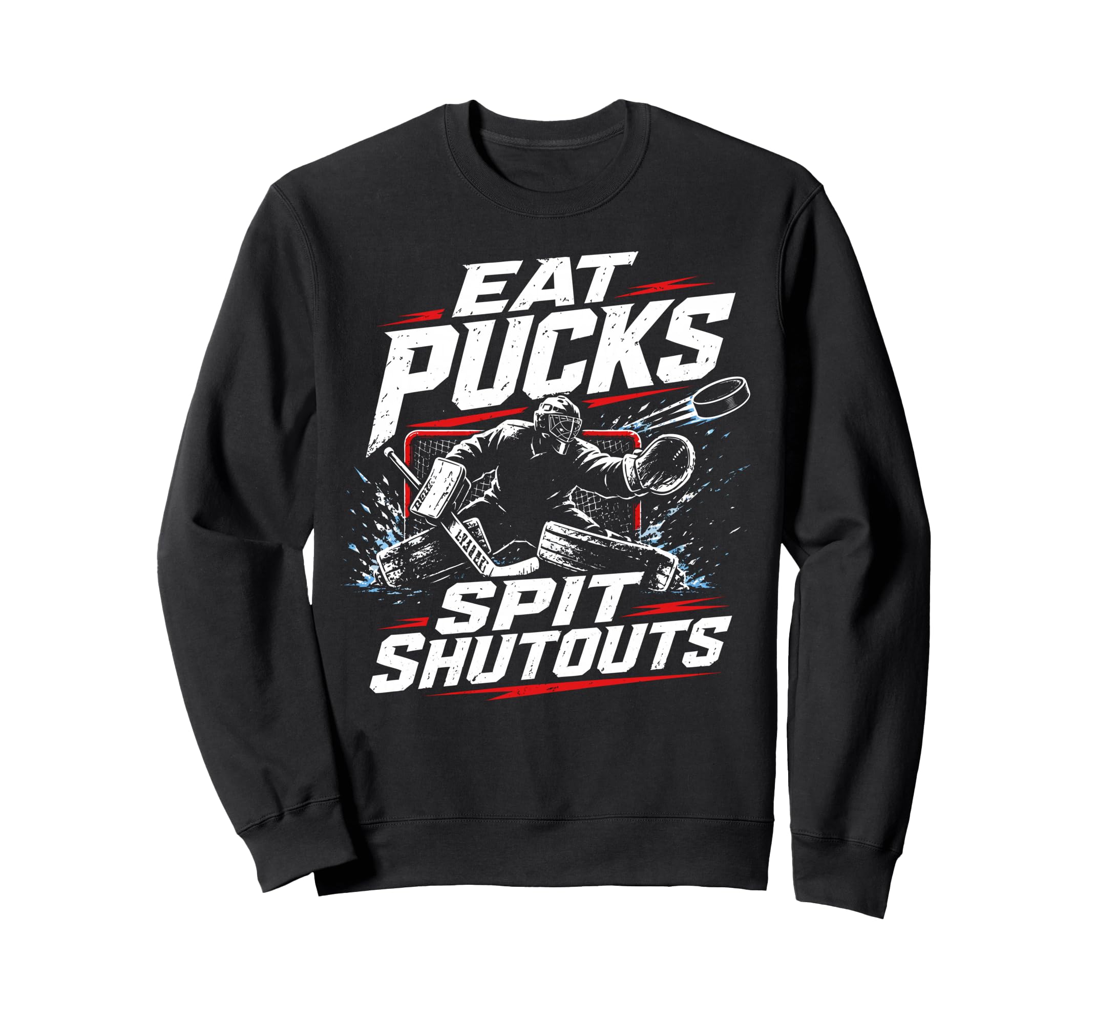 Ice Hockey Goalie Gifts Netminder Sweatshirt - Trendy Graphic Men Women