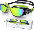 Swim Goggles, Unisex Adult Swimming Goggles Anti Fog Anti UV No Leakage Wide View for Men Women Youth