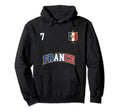 France Number 7 Soccer Team Sports Hoodie - Trendy Graphic Men Women