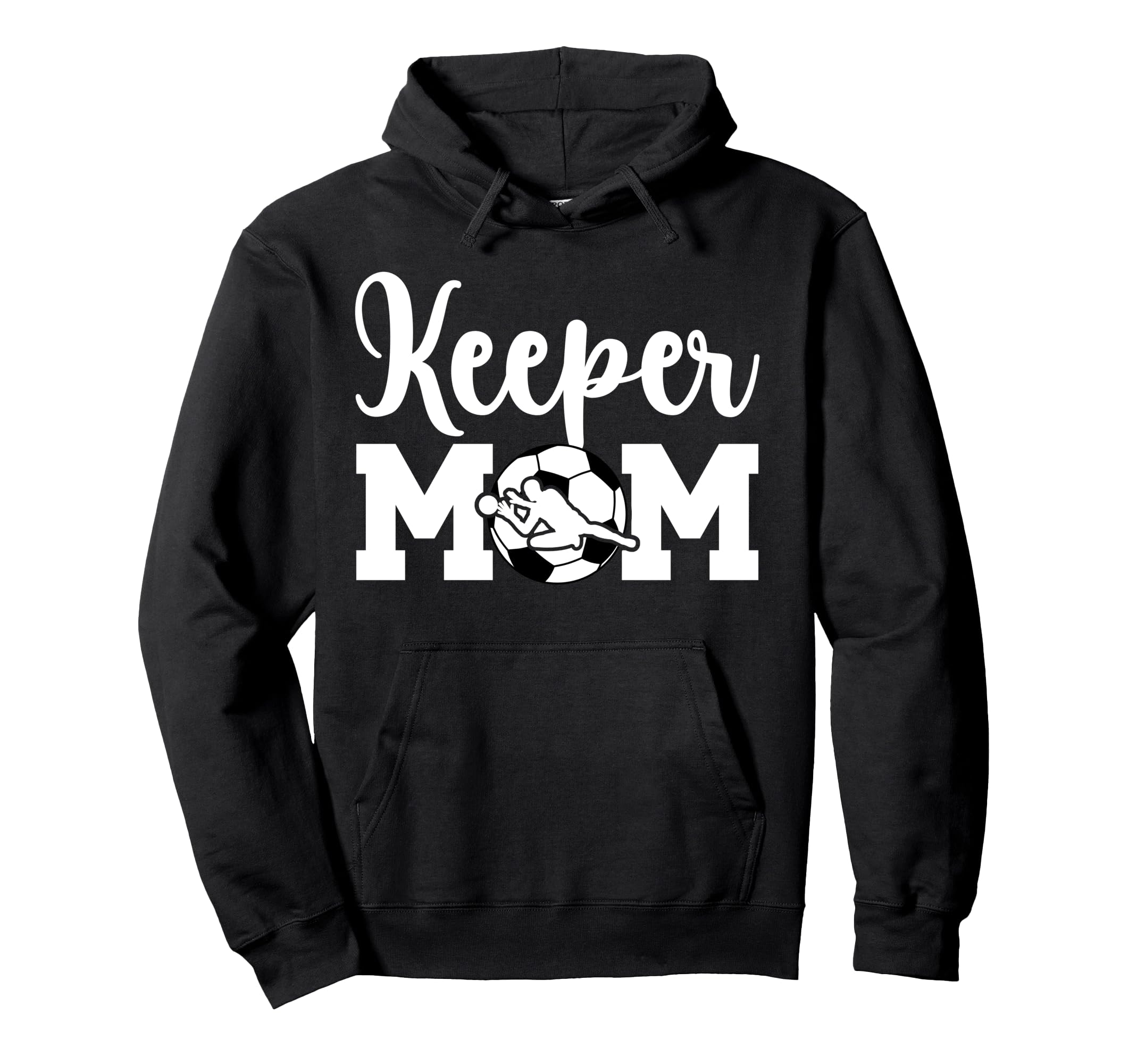 Soccer Keeper Mom Soccer Goalie Mother Hoodie - Minimalist Print Unisex
