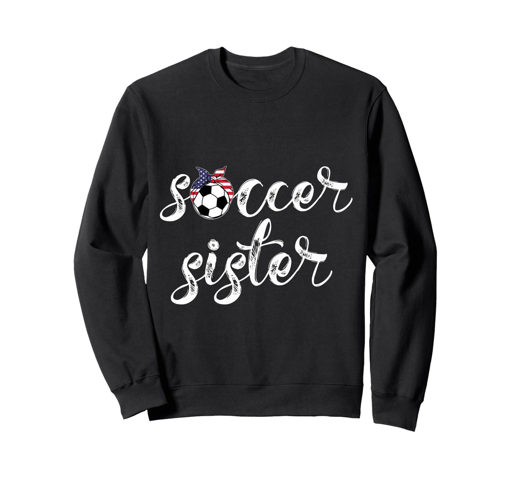 Womens Soccer Player Bandana Sweatshirt - Fun Novelty Design Men Women