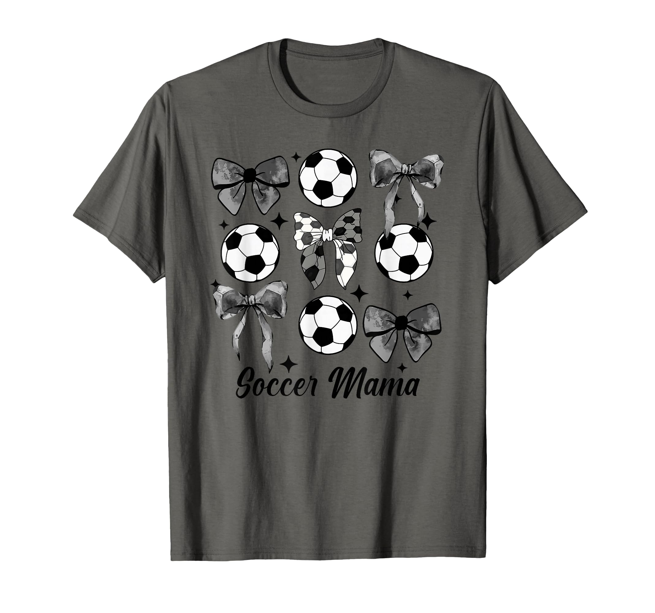 Soccer Mama Coquette Bow Soccer Mom T-Shirt - Aesthetic Graphic Men Women