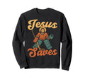 Ice Hockey Goalie Goalkeeper Jesus Sweatshirt - Novelty Apparel Unisex