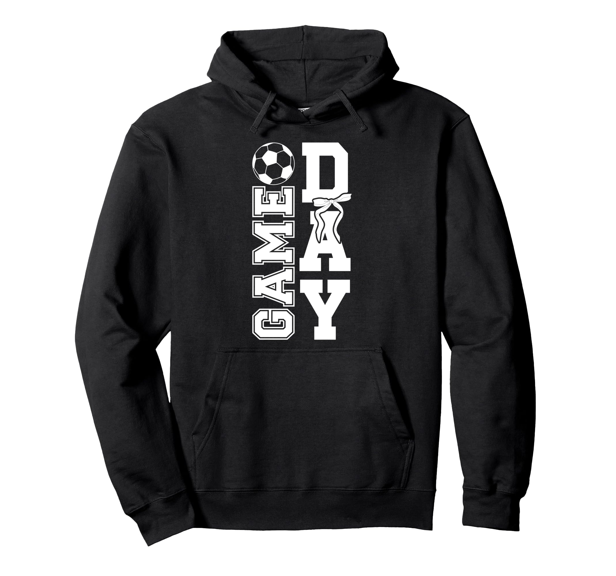 Soccer Game Day Bow Game Day Hoodie - Casual Everyday Wear for Adults