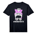 Mens Mom Both Messy Bun Dancer Soccer T-Shirt - Graphic Print Unisex