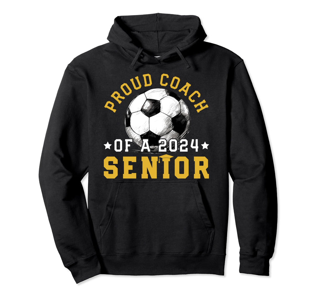 Class 2024 Coach Soccer Senior 2024 Hoodie - Fun Novelty Design for Adults
