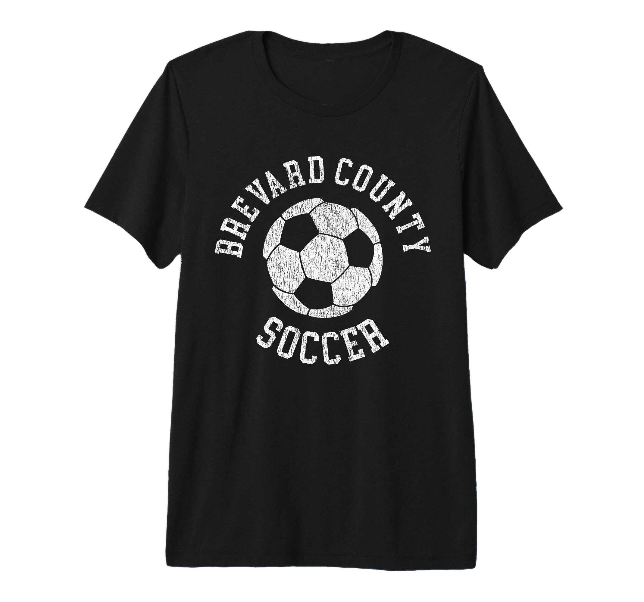 Brevard County Soccer Distressed T-Shirt - Aesthetic Graphic for Adults