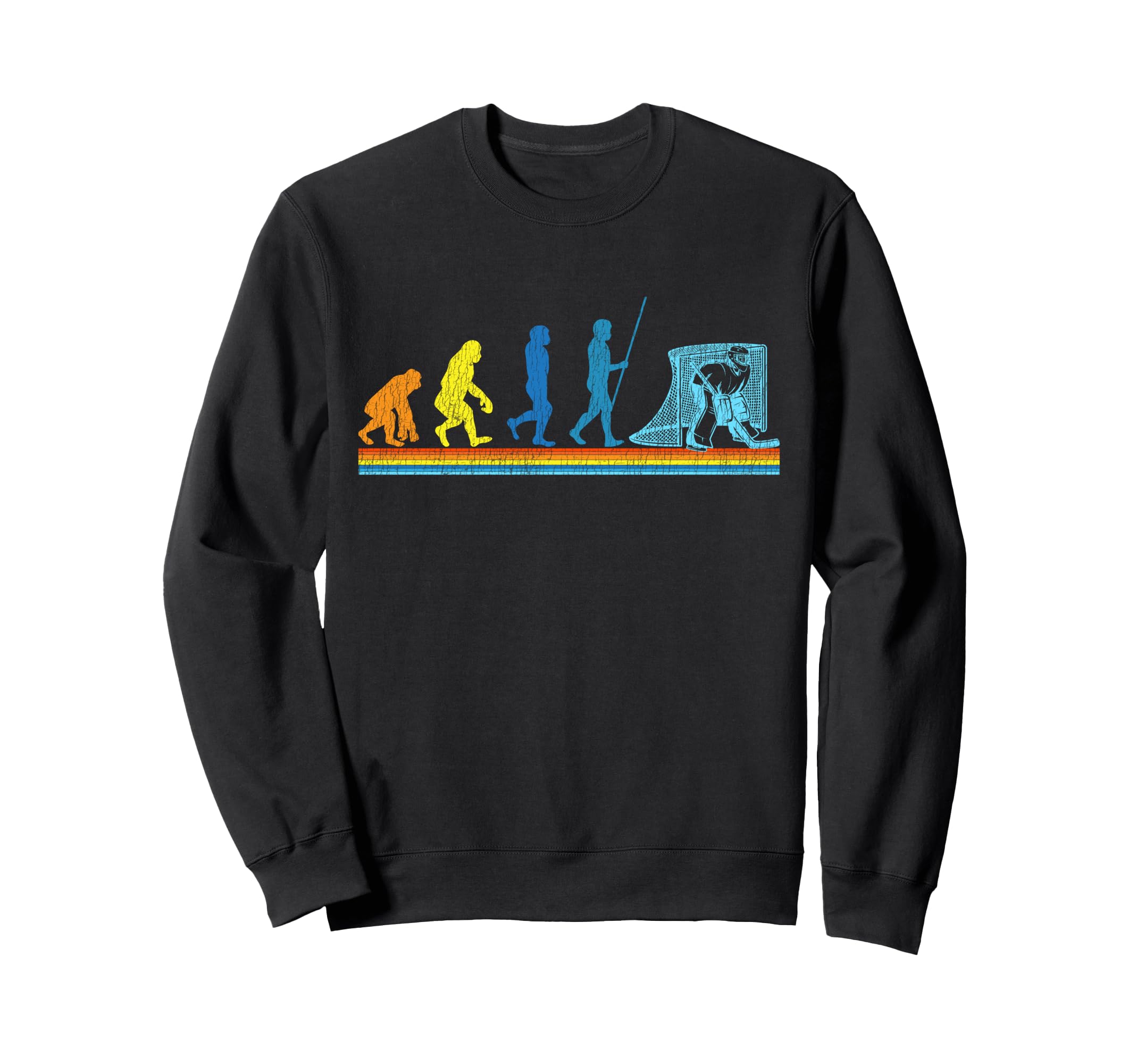 Ice Hockey Goalie Goalkeeper Evolution Sweatshirt - Trendy Graphic Unisex
