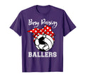Busy Raising Ballers Funny Soccer T-Shirt - Fun Novelty Design Men Women