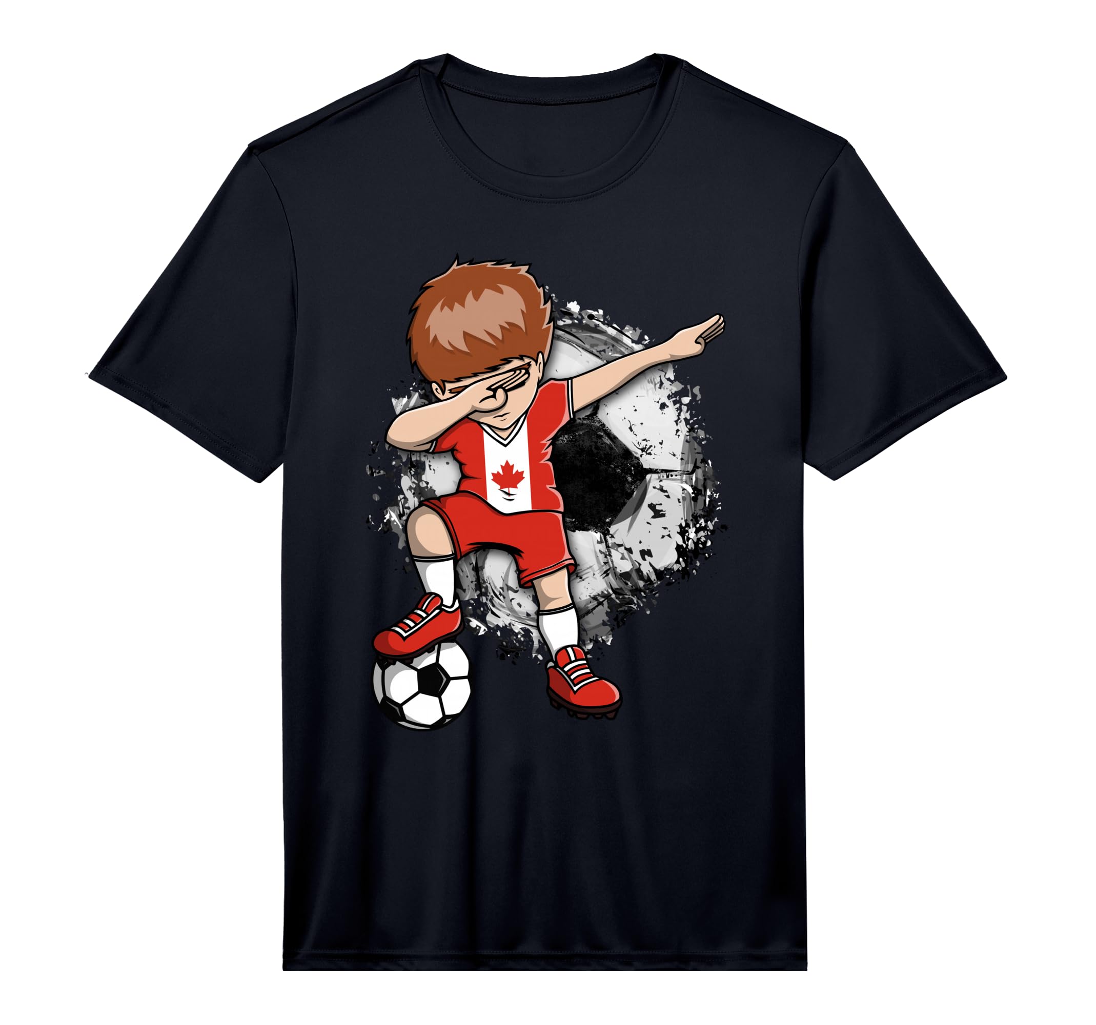 Dabbing Soccer Canada Jersey Canadian T-Shirt - Novelty Apparel for Adults