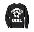 Soccer Funny Soccer Ball Distressed Sweatshirt - Novelty Apparel Men Women