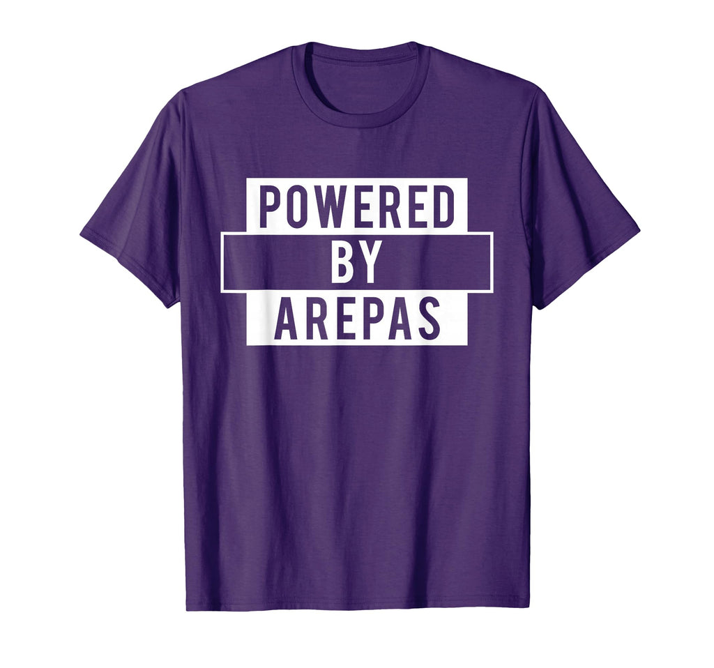 Powered Arepas Funny Venezuela Colombia T-Shirt - Trendy Graphic Unisex