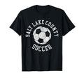 Salt Lake County Soccer Distressed 90S T-Shirt - Custom Art Print Unisex