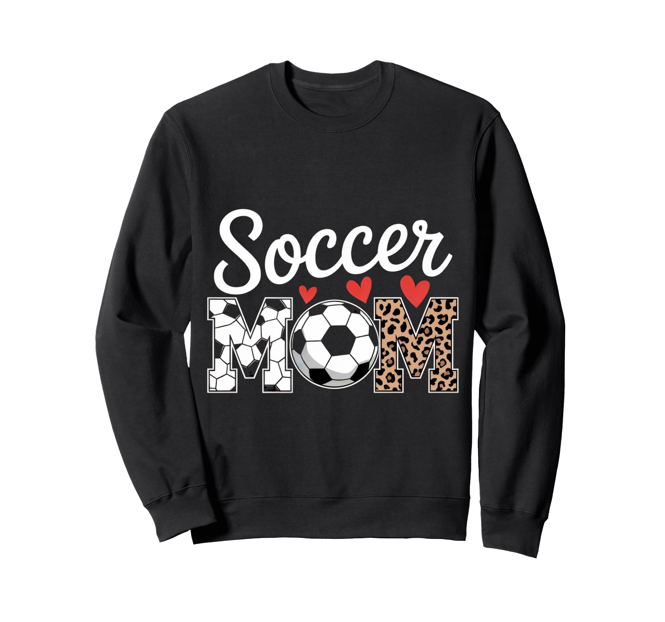 Fun Soccer Mom Hearts Sweatshirt - Novelty Apparel Men Women