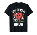 Funny Bruh Soccer Heart 67 Meme T-Shirt - Graphic Print for Adults
