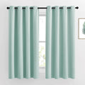 NICETOWN Aqua Blue Room Darkening Curtains - Window Treatment Thermal Insulated Grommet Room Darkening Curtains/Drapes for Bedroom (2 Panels, W52 x L63, Aqua)