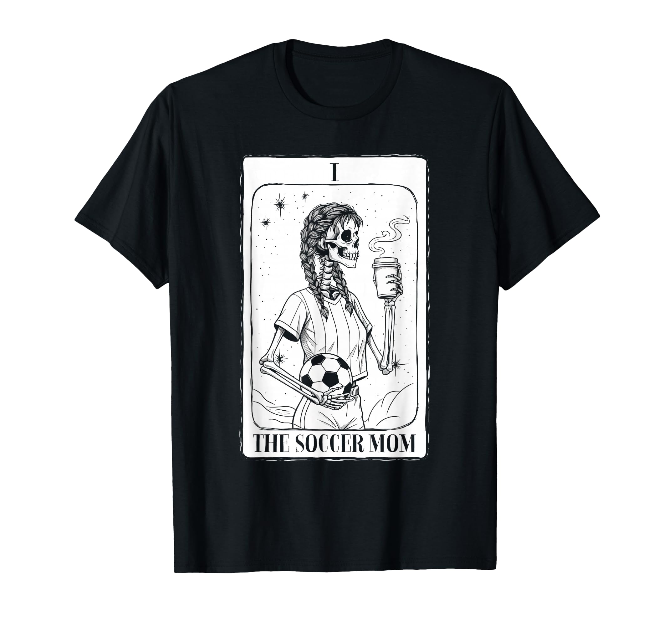 Halloween Skeleton Soccer Mom T-Shirt - Casual Everyday Wear Men Women