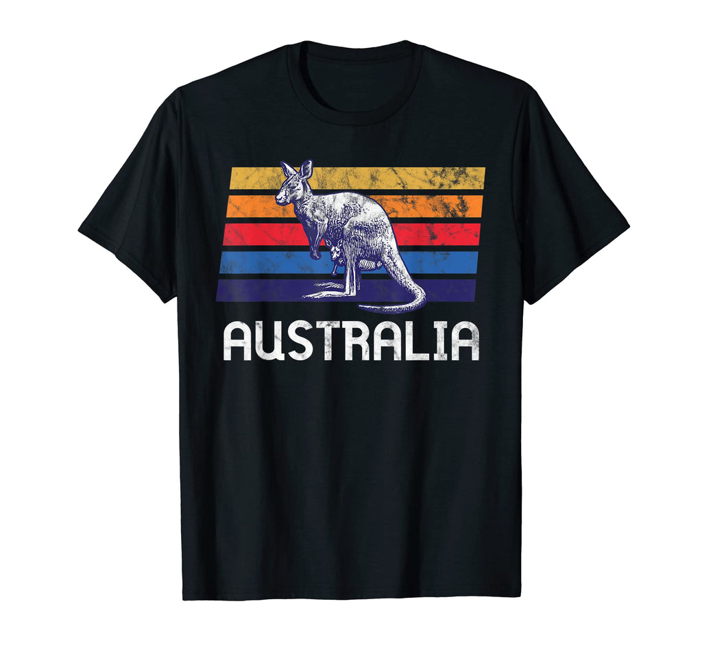 Australia Flag Gift Kangaroo T-Shirt - Casual Everyday Wear Men Women