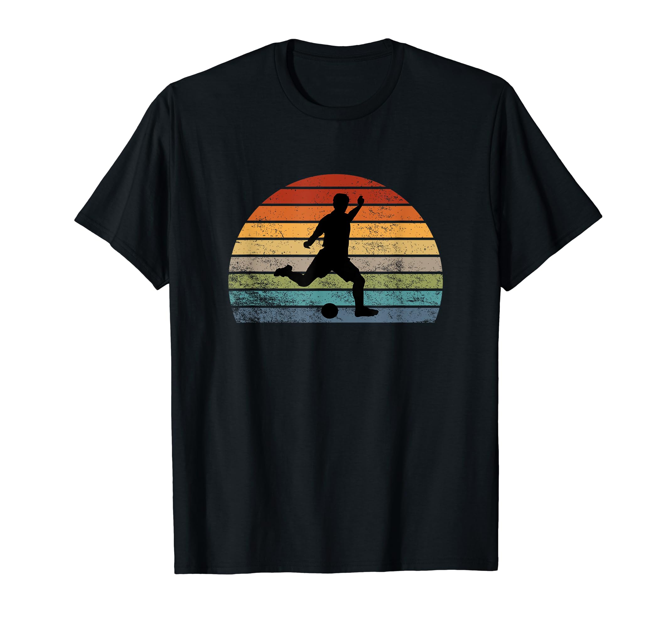 Sunset Soccer Kick T-Shirt - Graphic Print Men Women