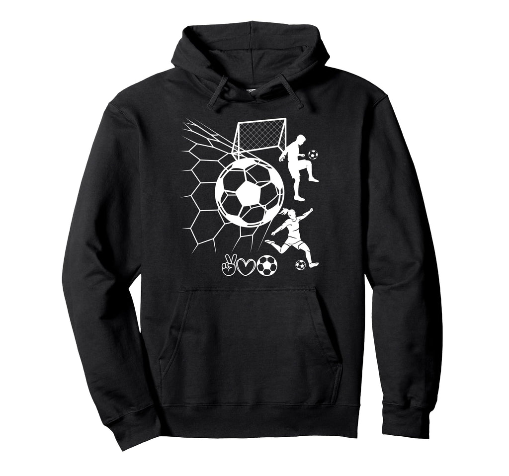 I Love Soccer Real Football Sport Hoodie - Minimalist Print Unisex