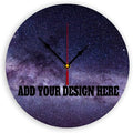 Generic Custom Wall Clock Personalized Clocks with Photo Text Logo Customized Round Clock for Birthday Wedding Present Wedding Friend Family Lover, 12inch-30cm