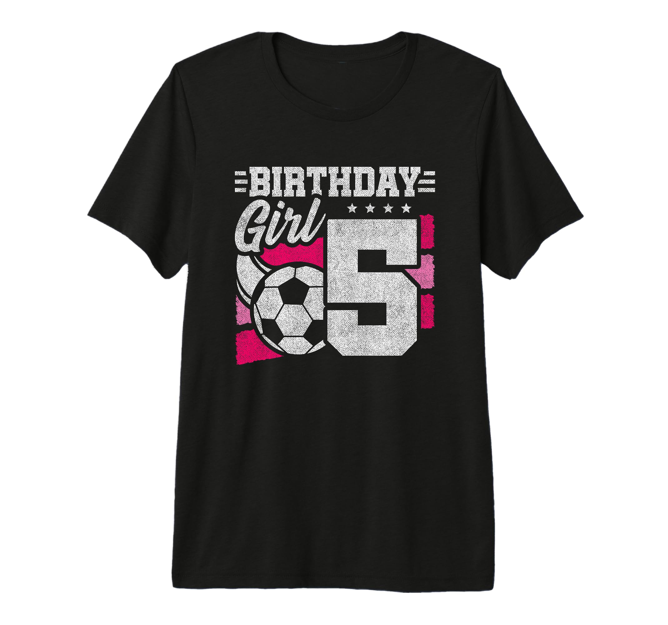 5 Year Old Birthday Soccer Party 5Th T-Shirt - Graphic Print for Adults