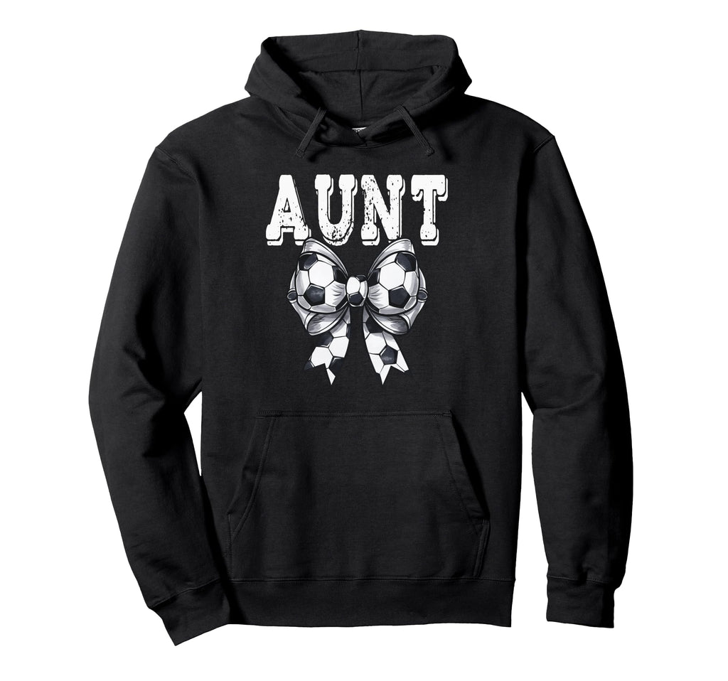 Coquette Soccer Bow Aunt Sister Hoodie - Aesthetic Graphic for Adults