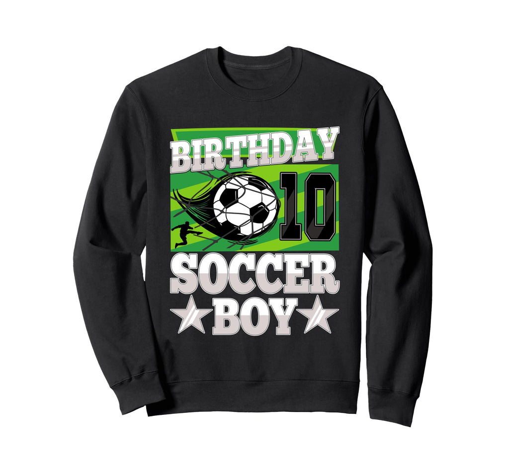 Soccer Birthday Party 10Th Birthday Sweatshirt - Trendy Graphic for Adults