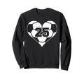 Soccer Number 25 Jersey Funny Sweatshirt - Casual Everyday Wear Men Women