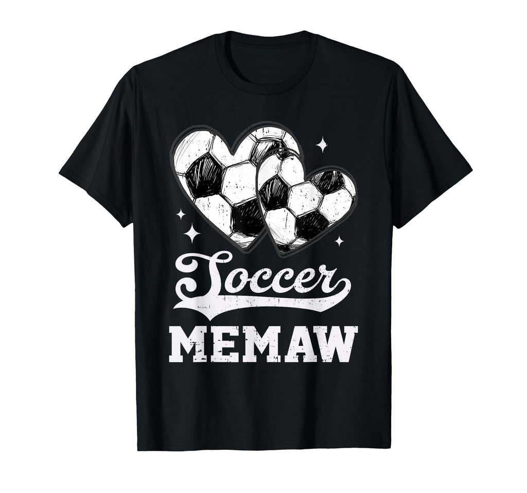 Soccer Heart Memaw Soccer Player T-Shirt - Custom Art Print for Adults