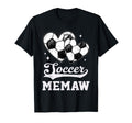 Soccer Heart Memaw Soccer Player T-Shirt - Custom Art Print for Adults