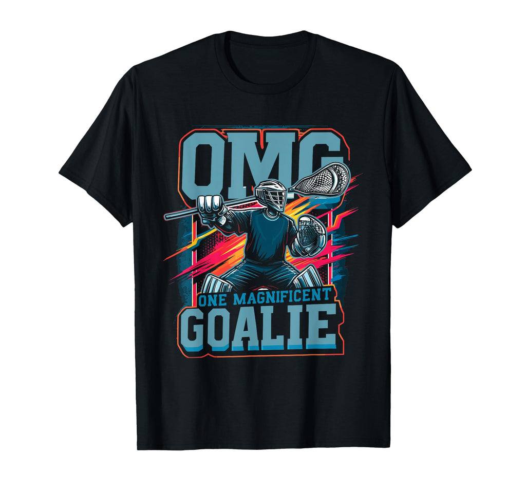Lacrosse Player Lax Goalie Lacrosse T-Shirt - Custom Art Print Unisex