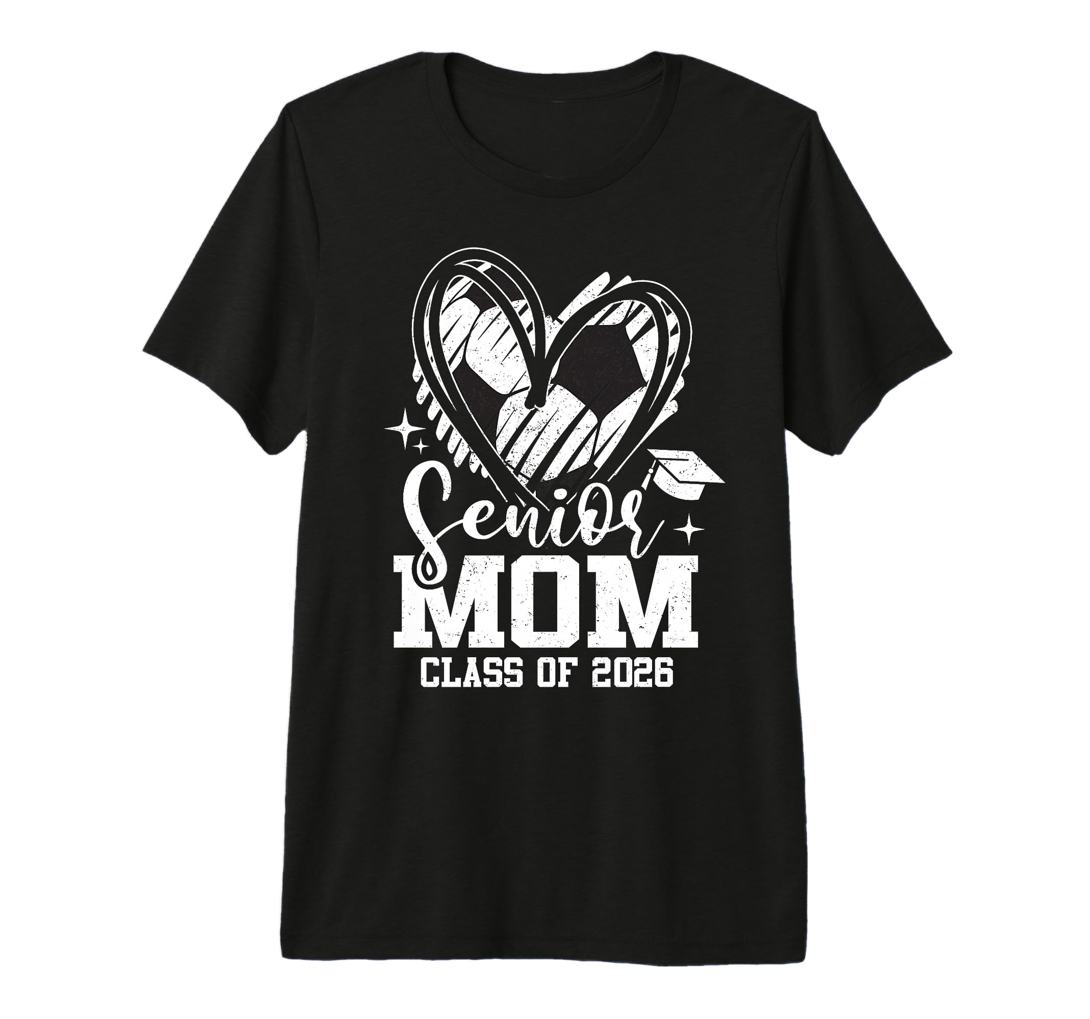 Senior Mom Class 2026 Soccer T-Shirt - Aesthetic Graphic Men Women