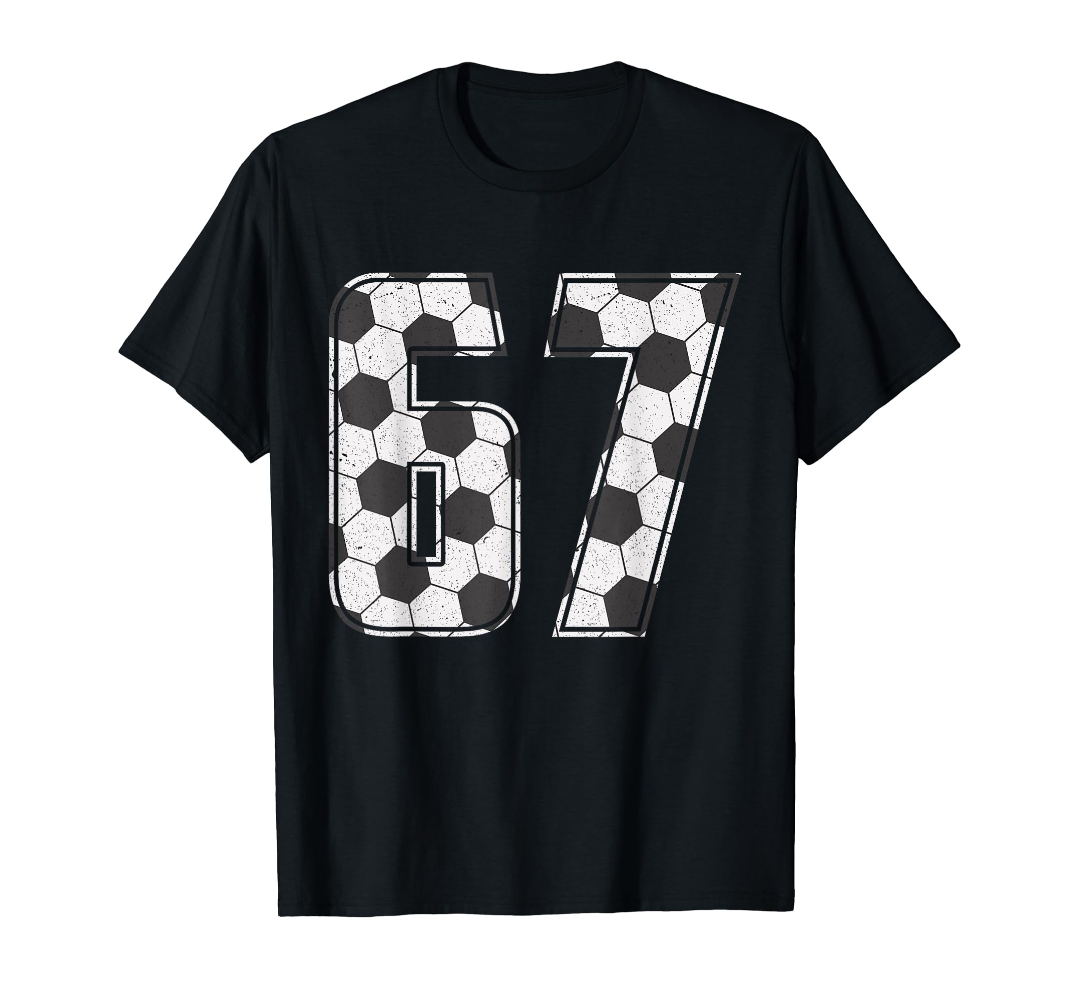 Soccer Player Number 67 Sixty Seven T-Shirt - Unique Graphic Men Women