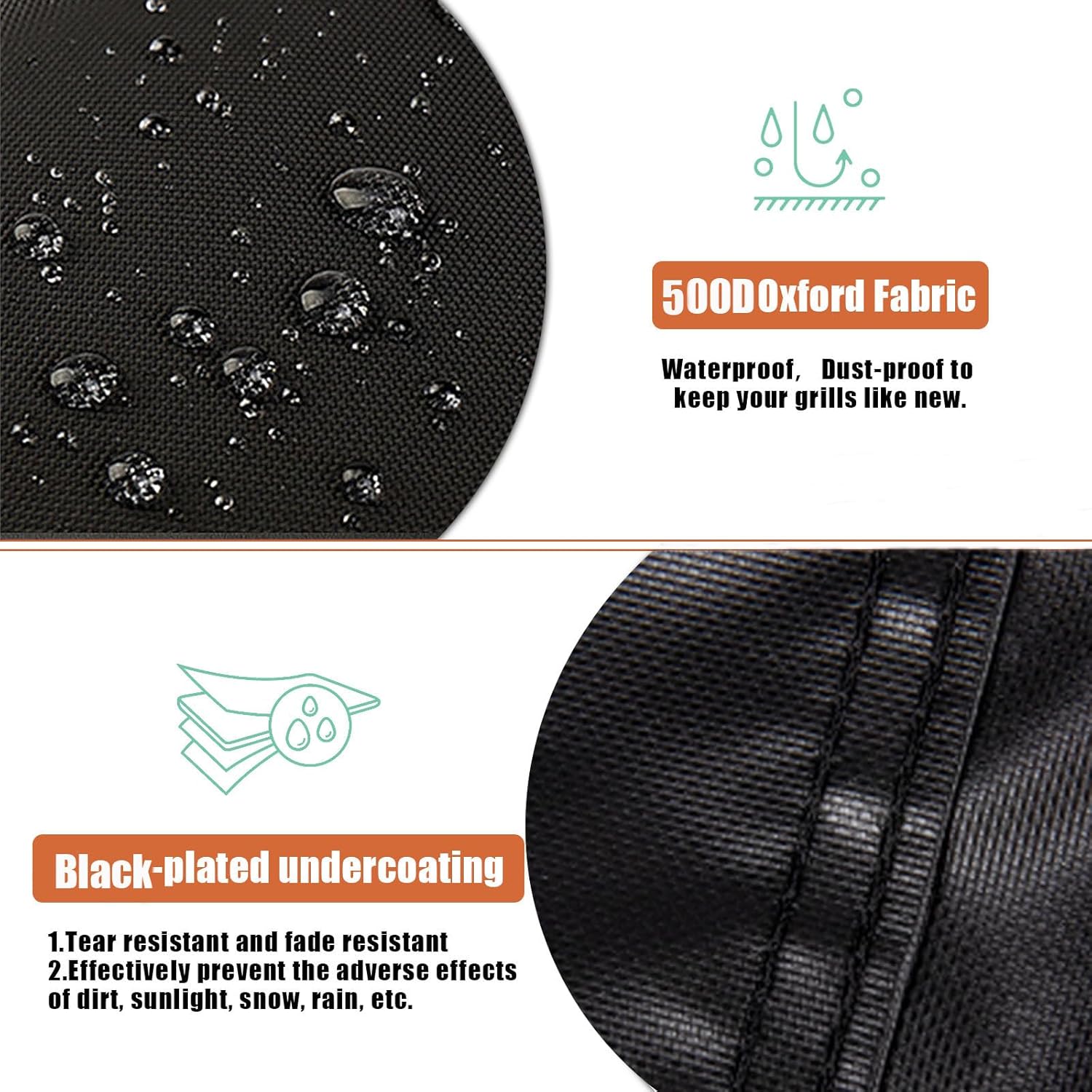 Gas Grills Cover for Flame King - YSNHT500 RV Or Trailer Mounted BBQ, Portable Motorhome Gas Grill Covers, Waterproof Outdoor Natural Gas Grills Cover-15 D x 20" W x 7.5" H