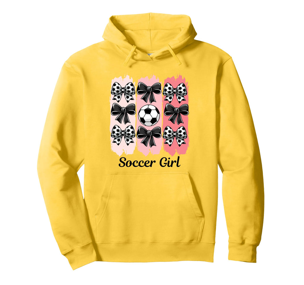 Soccer Coquette Bow Soccer Soccer Hoodie - Custom Art Print Men Women