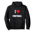 Love Football Soccer American Coaches Hoodie - Unique Graphic for Adults