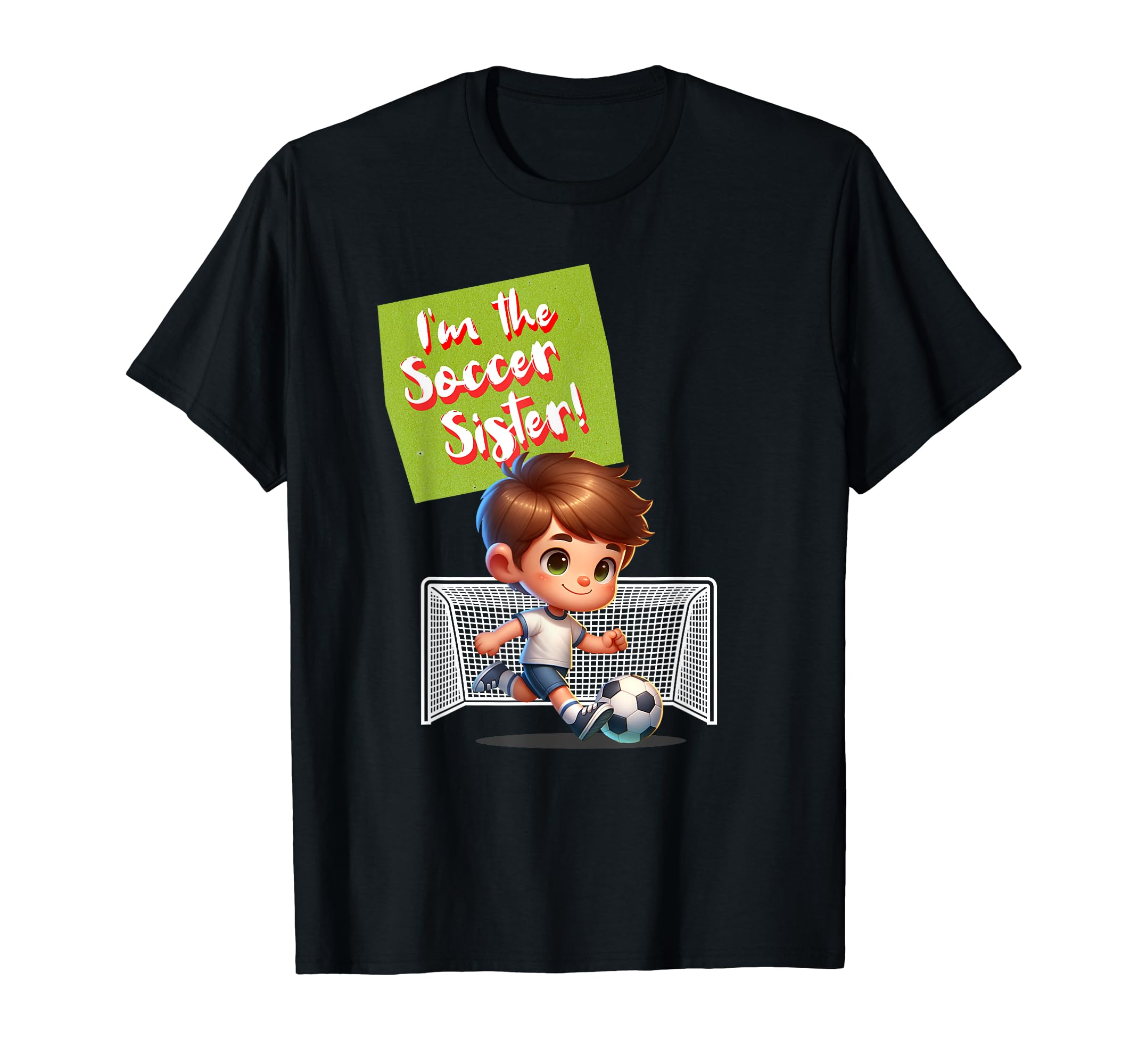 Soccer Birthday Party Sister T-Shirt - Custom Art Print Men Women