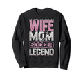Soccer Legend Soccer Player Ladies Sweatshirt - Graphic Print for Adults