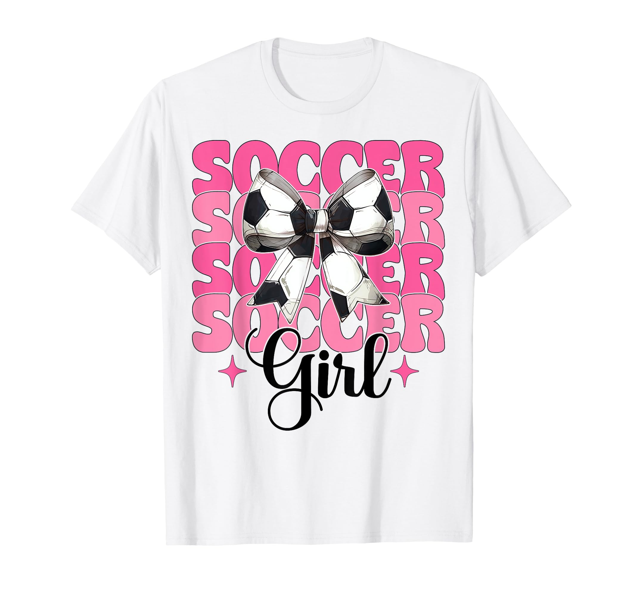 Womens Coquette Bow Ribbon Soccer Hoodie - Trendy Graphic for Adults