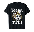 Soccer Titi Leopard Heart Matching T-Shirt - Custom Art Print for Adults