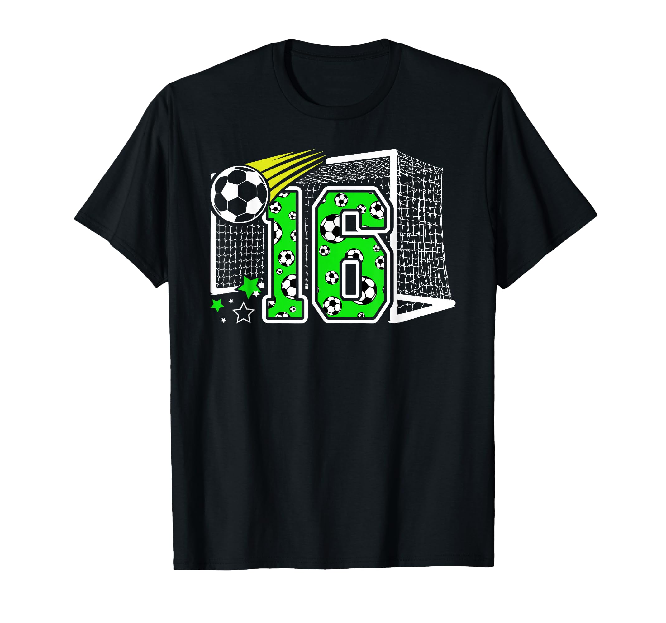 16Th Birthday Soccer 16 Year Old T-Shirt - Aesthetic Graphic Men Women