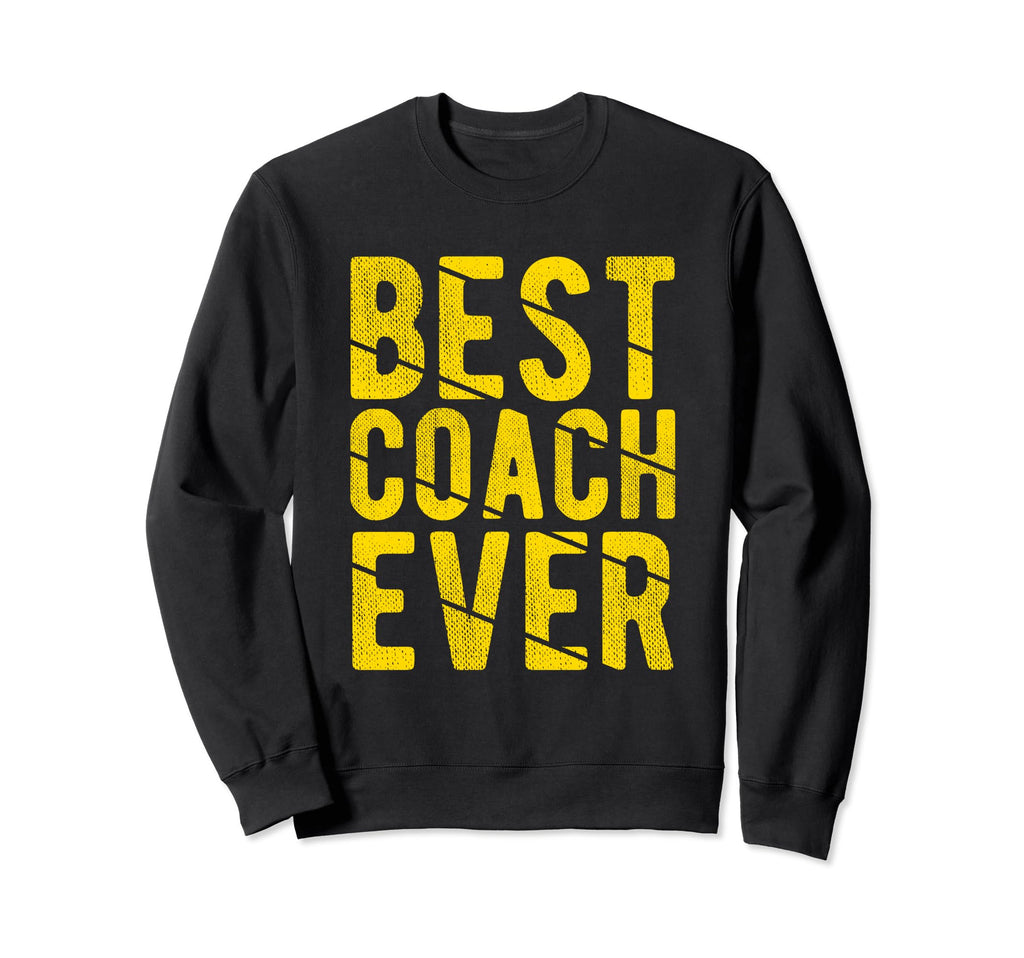Best Coach Ever Gift Soccer Football Sweatshirt - Minimalist Print Unisex