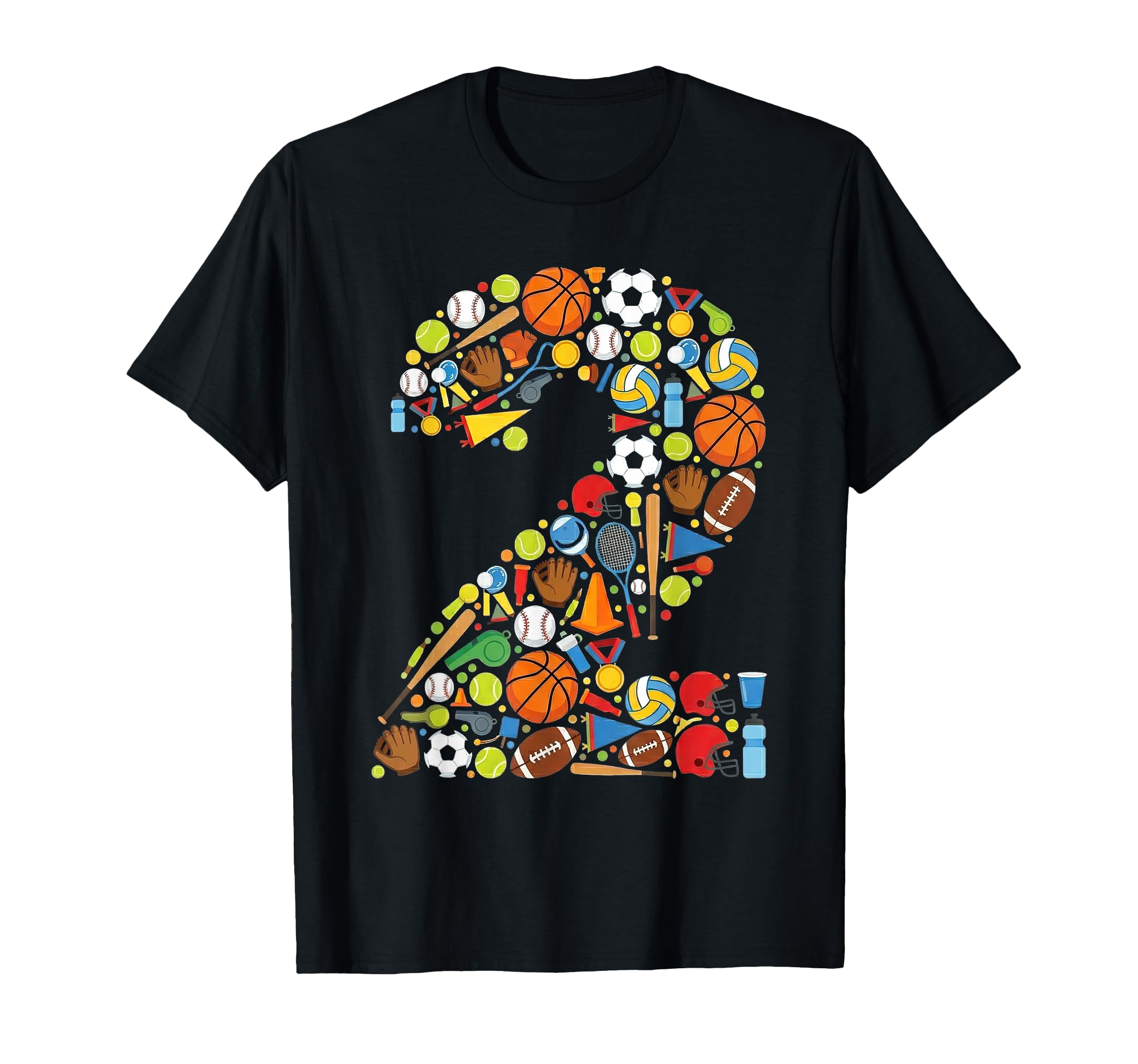 Number Two Sports Athletic Practice T-Shirt - Minimalist Print Unisex